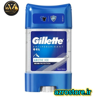 مام ژله ای مردانه ژیلت مدل Arctic Ice حجم ۷۰ میل با ماندگاری ۴۸ ساعت